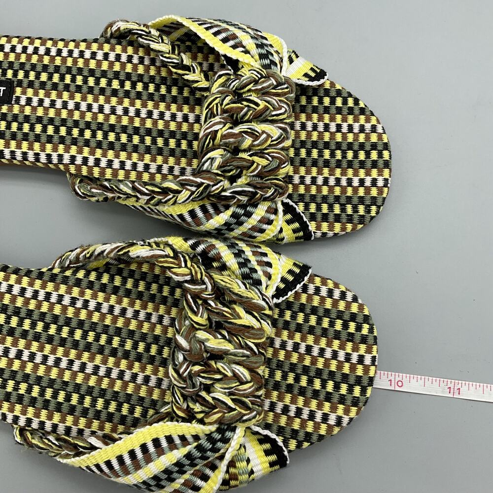 NEW Nine West Women’s Lalta Knotted Flat Slide Sandals Light Green Size 7.5M - Picture 7 of 10